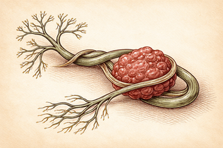 The tumor has a phone line now